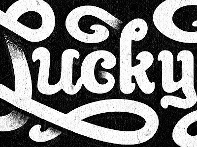 Lucky #shadows #lettering