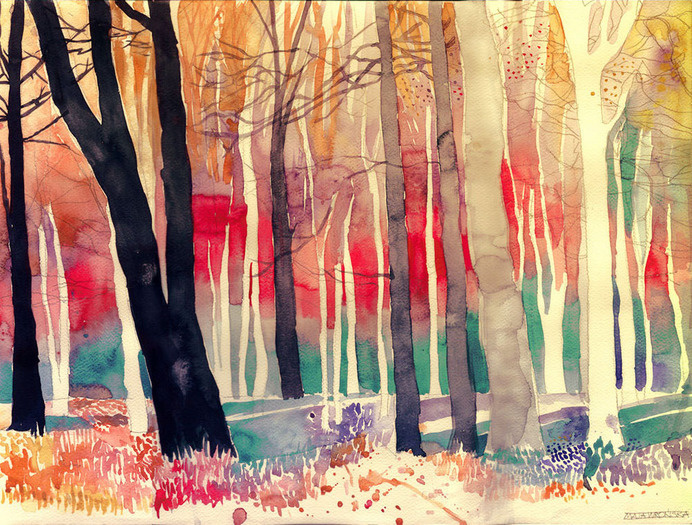 maja-9 #collie #painting #water #art