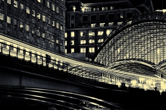 Canary Wharf DLR | Flickr - Photo Sharing! #photography #architecture #canary #wharf