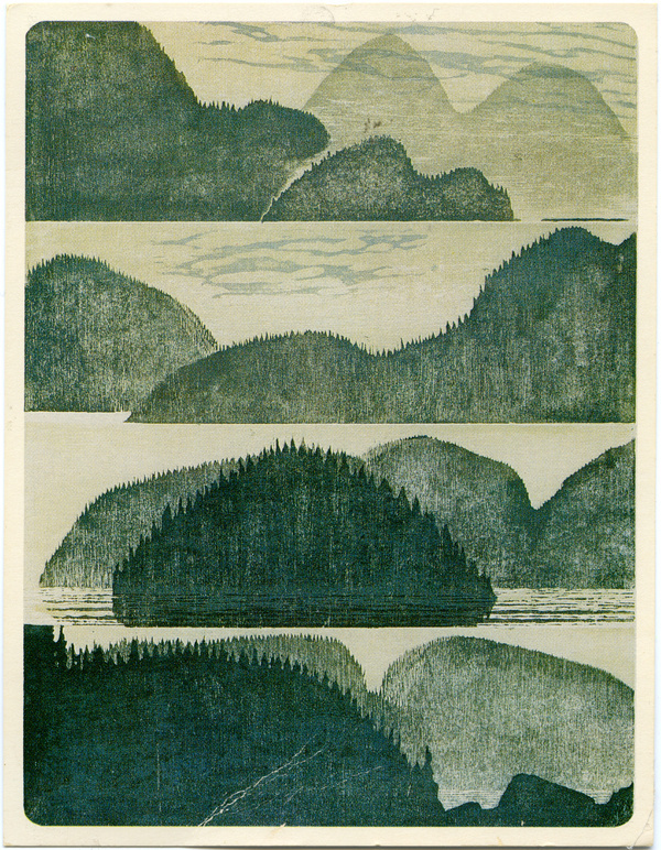 Illustrated Landscape #landscape #illustration #forest #hills #green