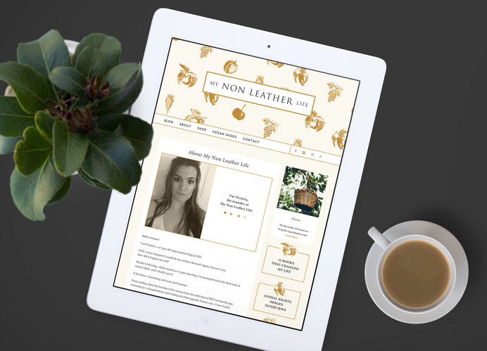 Inspiring background for a non-minimal website.