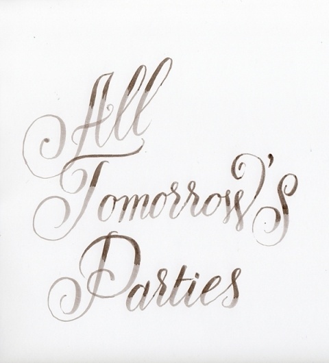 Velvet Underground Obsession | Giuseppe Salerno and Paco González #lady #calligraphy #underground #copperplate #velvet