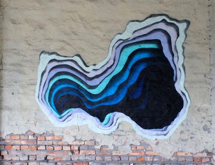 1010-5 #illusion #mural #portal #1010 #colour