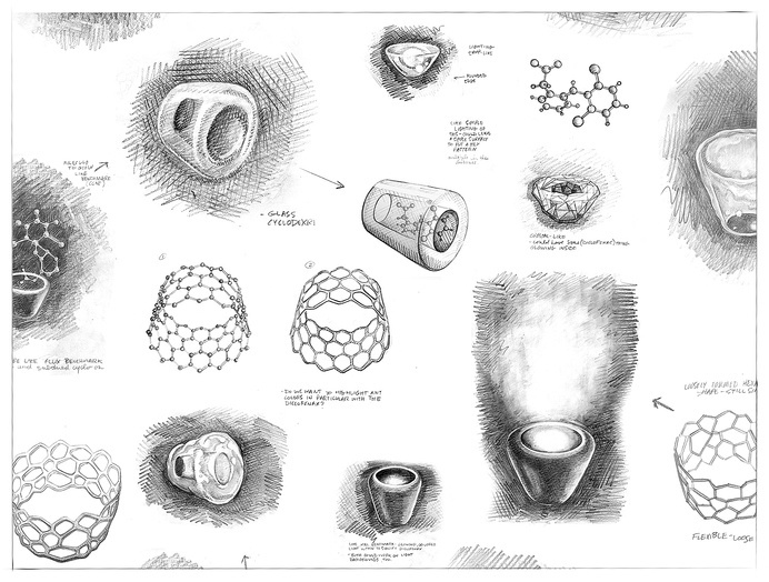 Pharmaceutical storyboard sketches via Patrick Iadanza