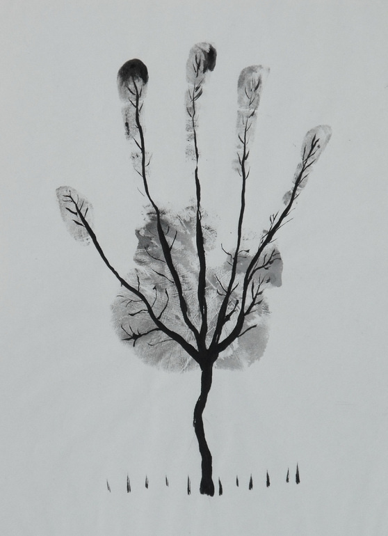 Saatchi Online Artist: Ahmed Al Safi; Pen and Ink, Drawing "Man's Hand Tree! " #design