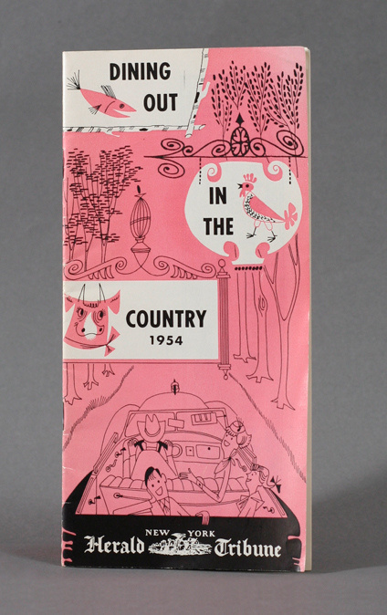 Dining Out In the Country NYC Booklet #modern #map #illustration #mid #century #nyc #booklet #ephemera