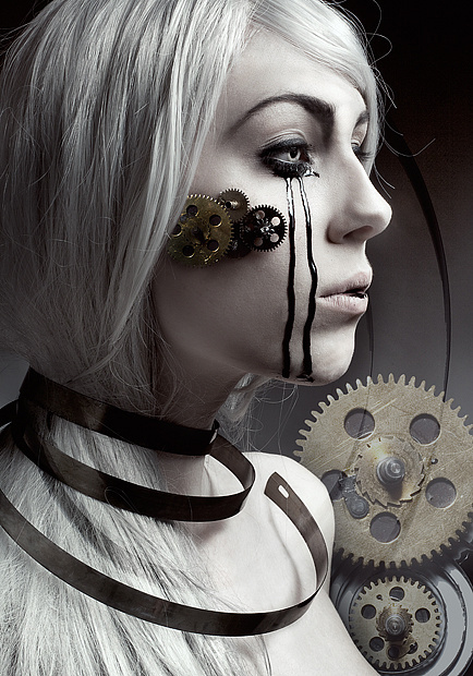 _The human and the machine. on Behance #cogs