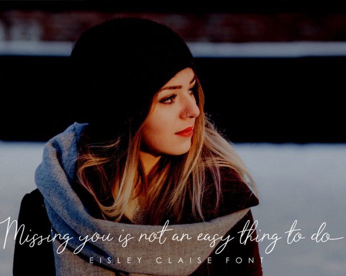 Eisley Claise - Free Handwriting Font