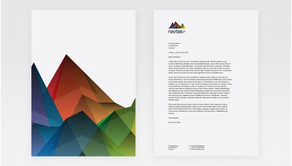 Branding agency award winning design interiors architect brand London #mountain #branding #color #multi #pitch #identity #letterhead