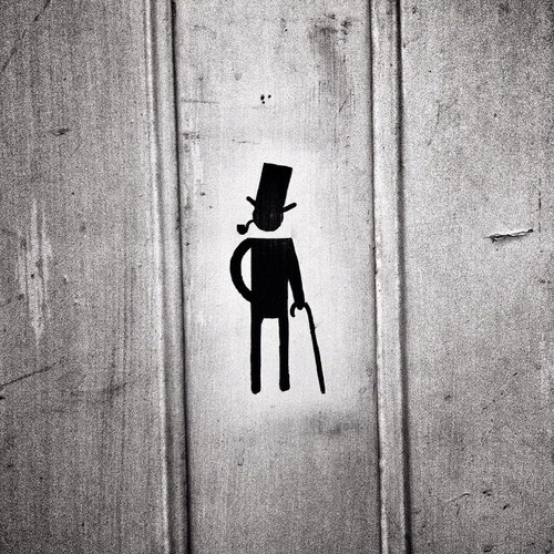 Piss like a goddamn gentleman - David Walby: http://off-the-wall-b.tumblr.com/ #logo #toilet #gentleman #pipe