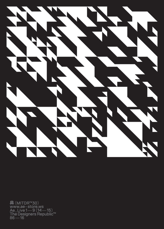 The Designers Republic / Autechre / Ae_Live 1—9 (14—15) / Poster / 2016