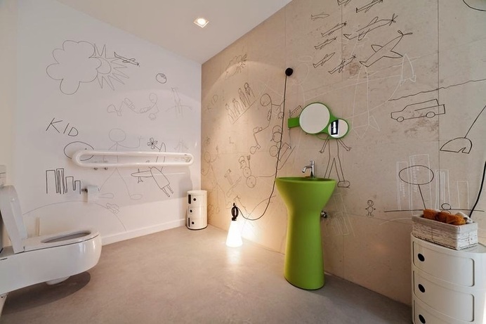 G House by Nuca Studio #interiors #bathroom #hoooooomecom