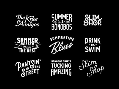 Bonobos catalog by Dan Cassaro #design #graphic #quality #typography