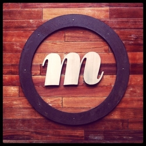 Mike Smith #bodoni #wooden #raised #wood #signage #metal