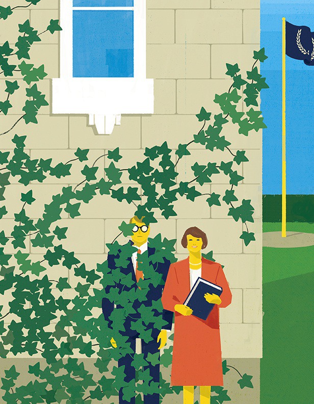 Trusteeship | The complicated role of university president spouse #illustration