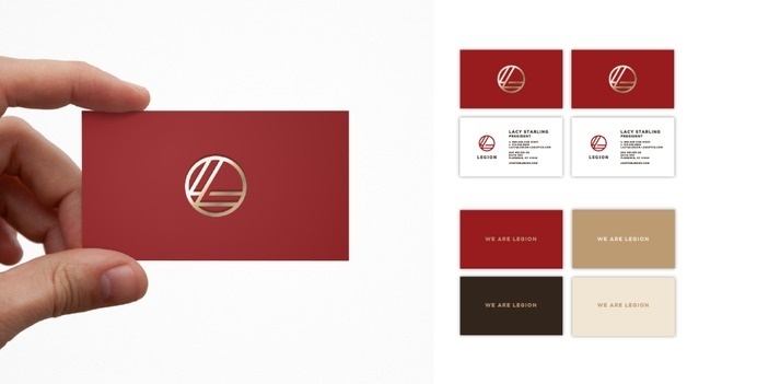 Business card design idea #350: Legion_BusinessCards #creative #logotype #visual #internal #business #bullhorn #design #graphic #...