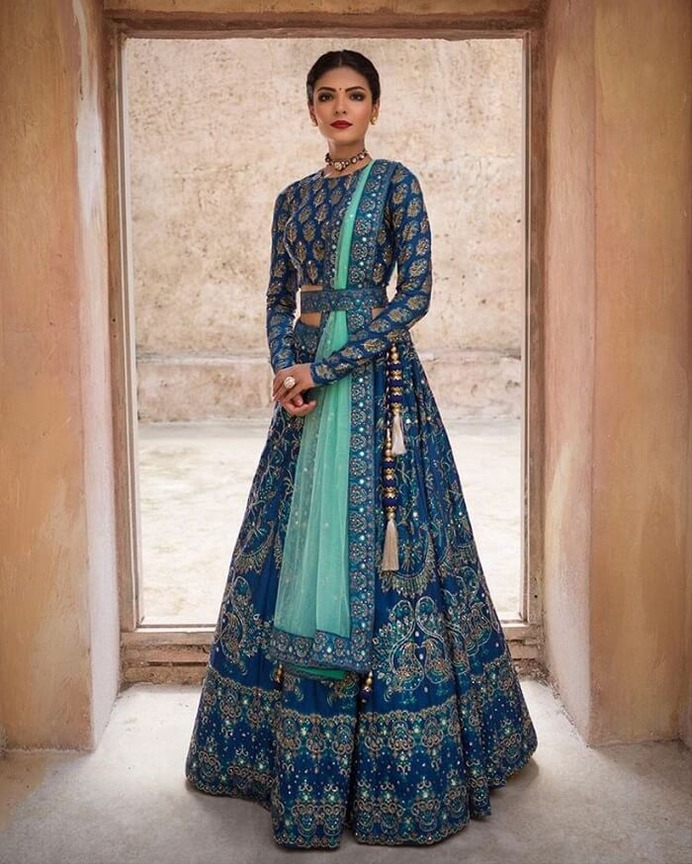 Spellbinding Belted Lehengas for Brides and Bridesmaids