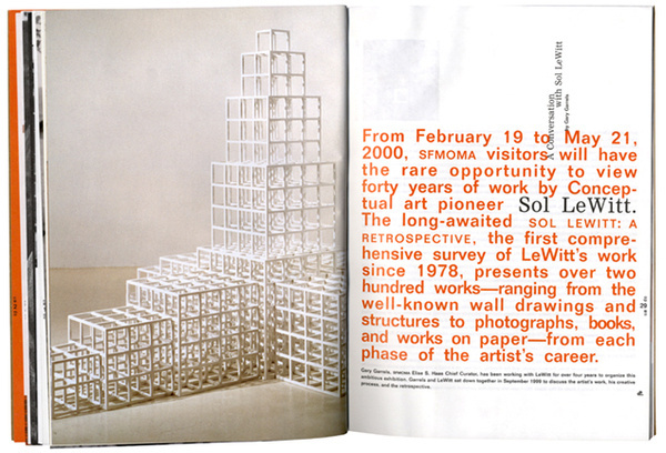 SAN FRANCISCO MUSEUM OF MODERN ART: Open Issue 1 on Editorial Design Served #type #layout #design