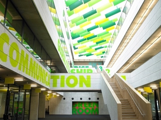 westminster academy / building narrative / architects ahmm / building nominated for the stirling prize 2008 & has won many awards | studio myerscough #morag #environment #academy #myerscough #westminster #typography