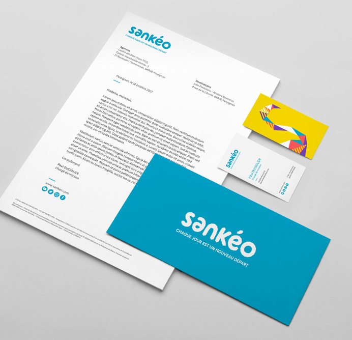 New Name, Logo, and Identity for Sankéo by Graphéine