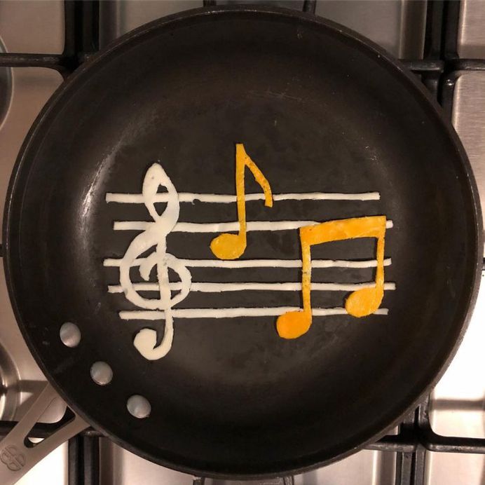 Michele Baldini Turns His Breakfast Eggs Into Works of Art on Instagram
