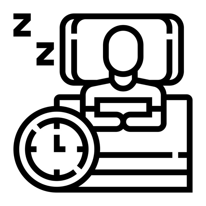 See more icon inspiration related to sleep, rest, relax, bed, time, pillow, time and date, hands and gestures, duvet, zzz, user, sleeping, watch, man and clock on Flaticon.