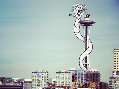 Snakecolpios #illustration #doodle #seattle