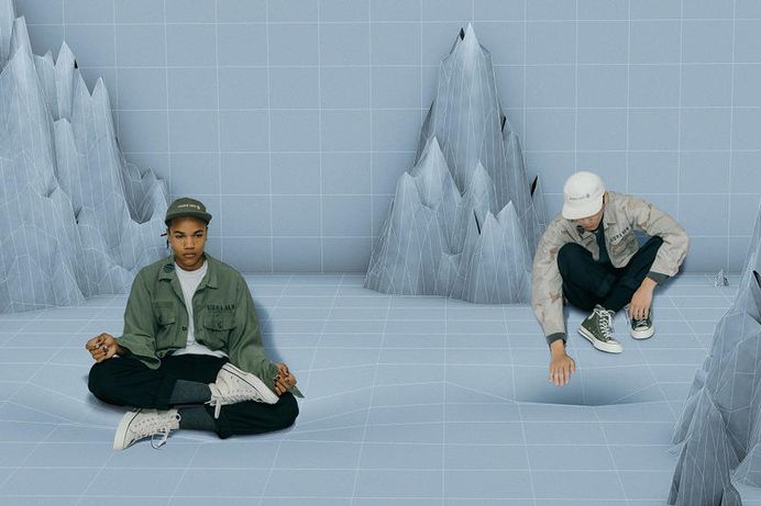 utopia now drop 1 lookbook brand first collection fw18 fall winter 2018 t shirts tees outerwear jackets pants graphics acid blotter burning monk