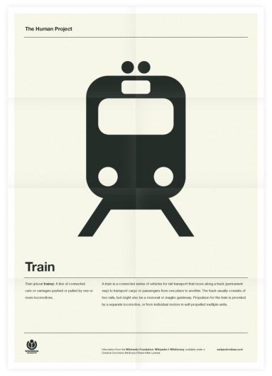 The Human Project (Train) Poster #inspiration #creative #design #graphic #grid #system #poster #typography