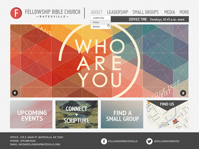 Fellowship Bible Church FE #layout #color #web