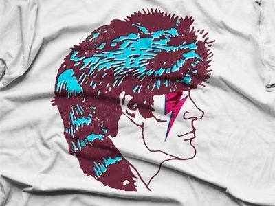 Dribbble - Davy Crockett Bowie by Justin Fuller #justin #shirt #crockett #davy #fuller