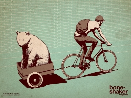 Boneshaker_AdamsC_1600x1200.jpg (1600×1200) #bear #illustration #boneshaker #bike