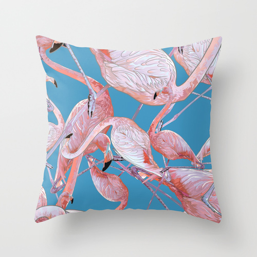 Flamingo Pattern by Maria Umiewska