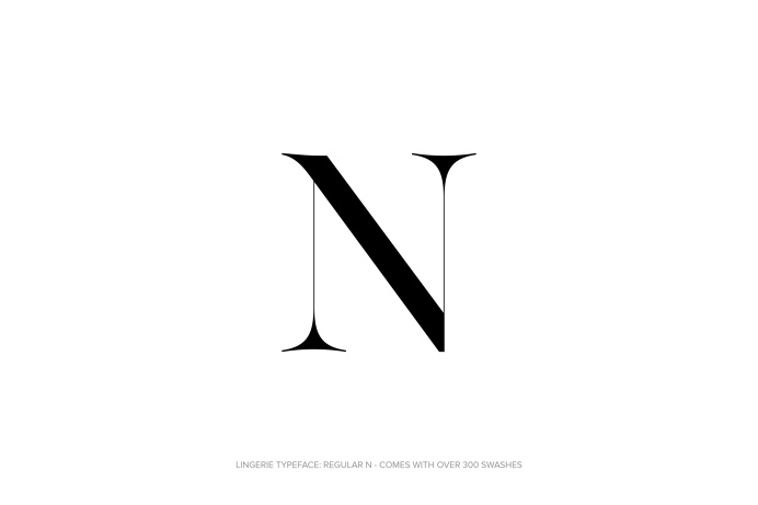Lingerie Typeface - The Most Advanced Typeface For Fashion And Luxury by Moshik Nadav Typography #Lingerie #Typeface #Fashion #FashionTypogr