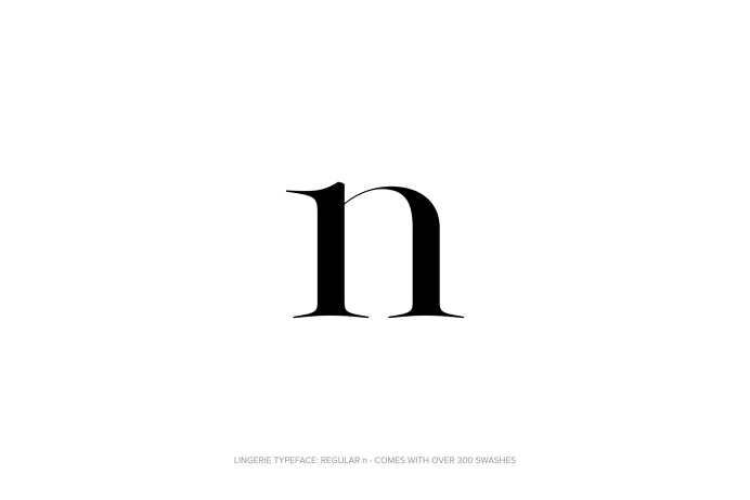 Lingerie Typeface - The Most Advanced Typeface For Fashion And Luxury by Moshik Nadav Typography #Lingerie #Typeface #Fashion #FashionTypogr