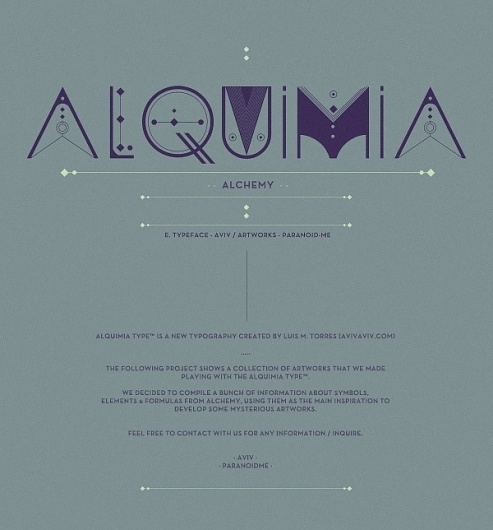 ALQUIMIA TYPE on the Behance Network #type #lettering #typography