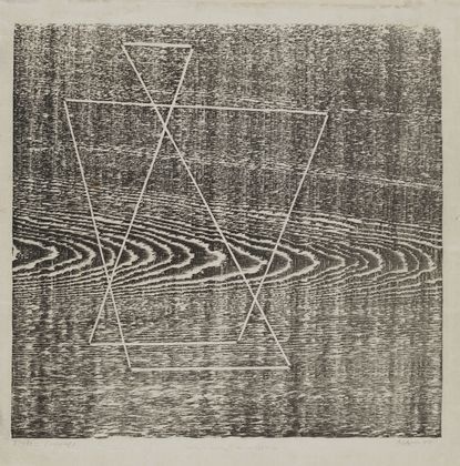 MoMA | The Collection | Josef Albers. Tlaloc. 1944 #woodcut #tlaloc #albers #joseph #moma