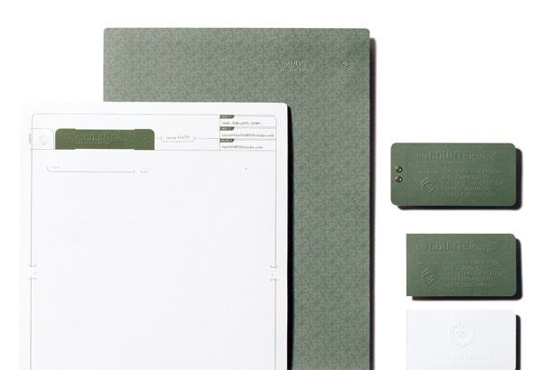 theCOUNTERcorps Identity System #army #stationery #identity #green