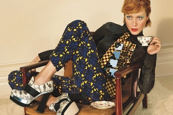Chloe Sevigny Ads - Miu Miu Fall 2012 Campaign #fashion #patterns #miu #tea