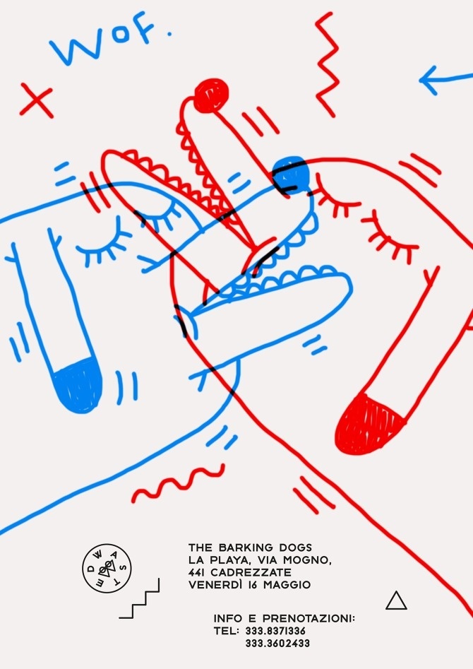 WASTED - Marco Oggian #rgb #events #branding #draw #flyer #color #night #illustration #identity #pen #poster #logo #postcard #pencil #party