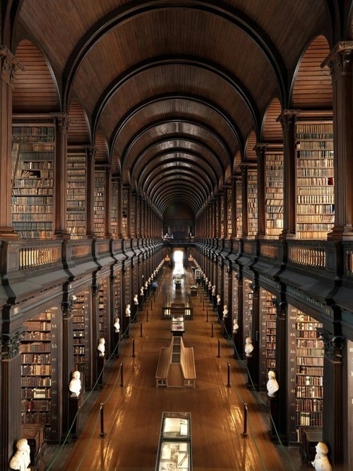 CJWHO ™ (The Trinity Library in Dublin, Ireland The...) #dublin #design #books #interiors #ireland #trinity #wood #library