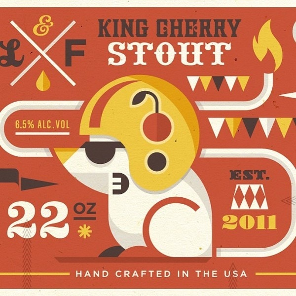 Likes #beer #mouse #packaging #drink #circus #cherry #illustration #flame