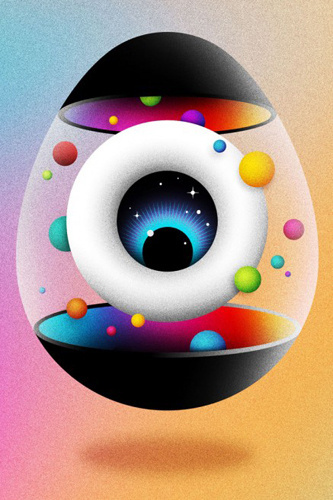 Darcel La Boca #abstract #eyeball #eye #illustration #balls