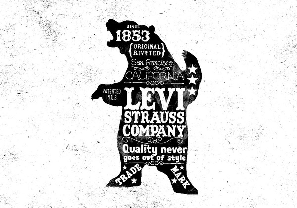 Levi's by bmd design on the Behance Network #type #bear #lettering #levis