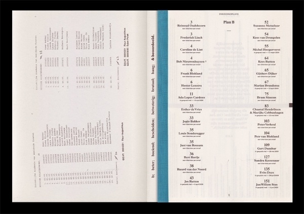 Plan B : Kees Bakker #layout #list #book #copy