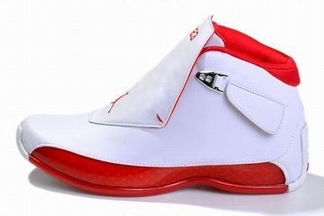 Air Jordan 18 Retro White/Red Men's #shoes
