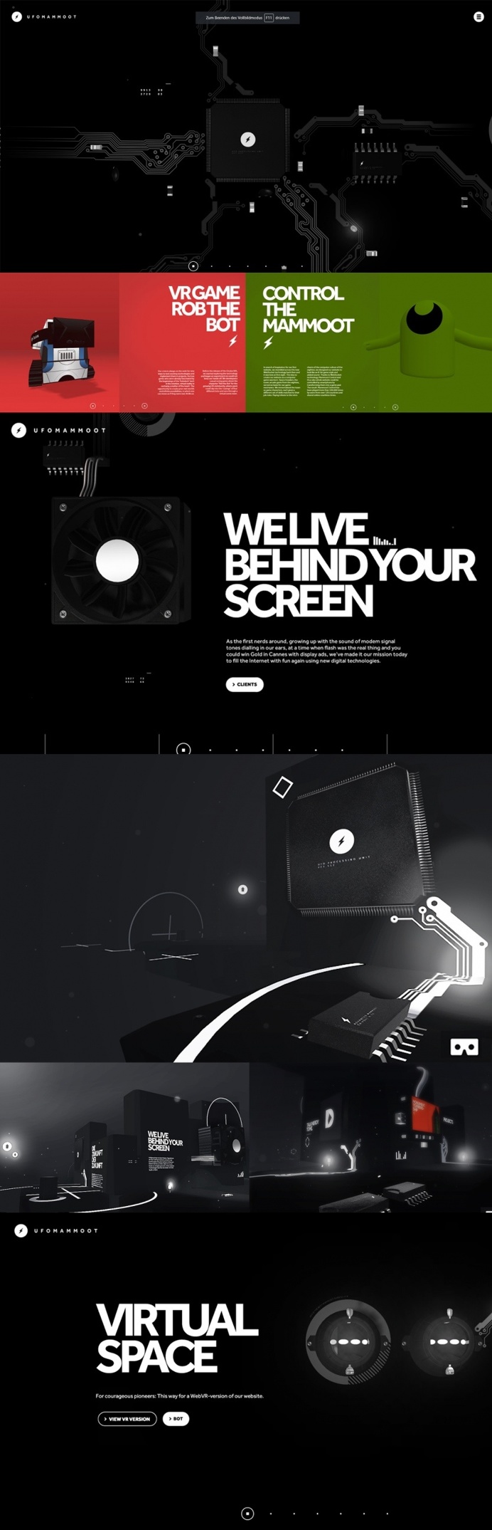 UFOMAMMOOT Website 2017 - Mindsparkle Mag - UFOMAMMOOT is a digital agency providing innovative & creative concepts for brands whose website