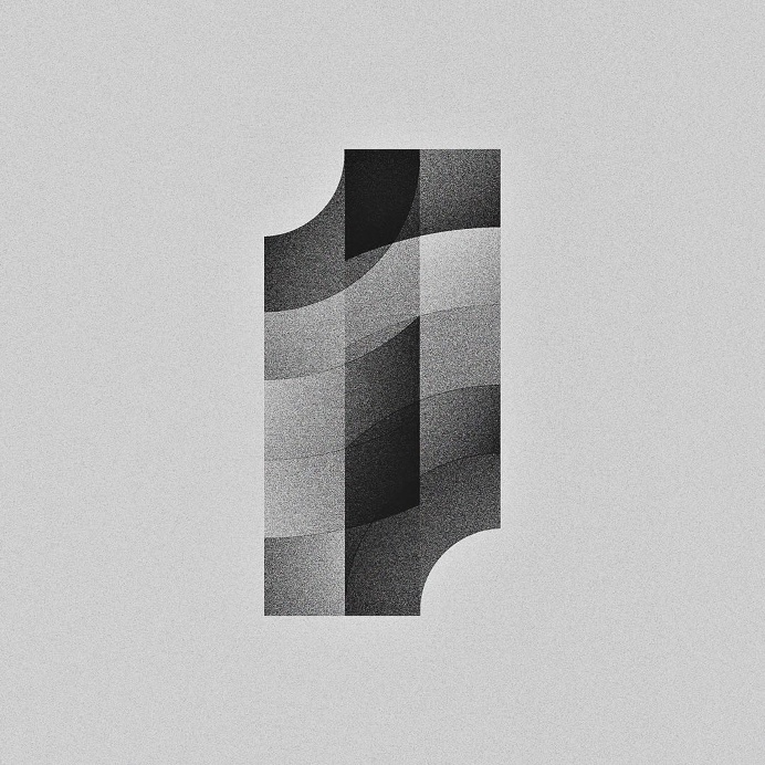 36daysoftype on Instagram: "#1 by @stefanhuerlemann"