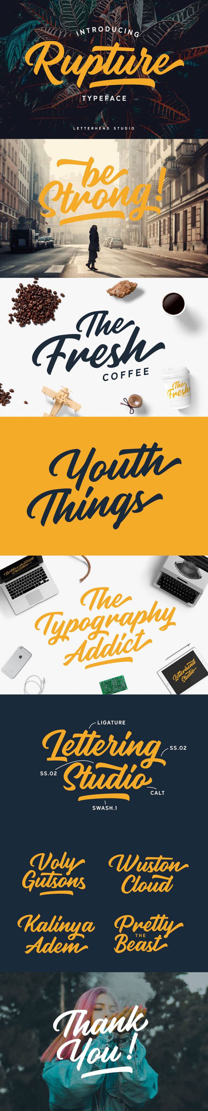 Rupture Typeface – Font Duo