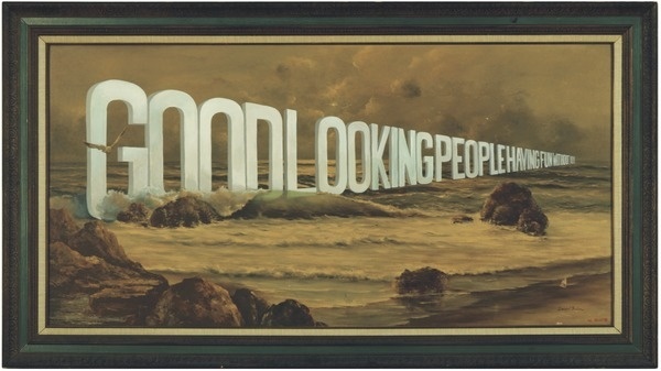 Wayne White #type #painting #landscape